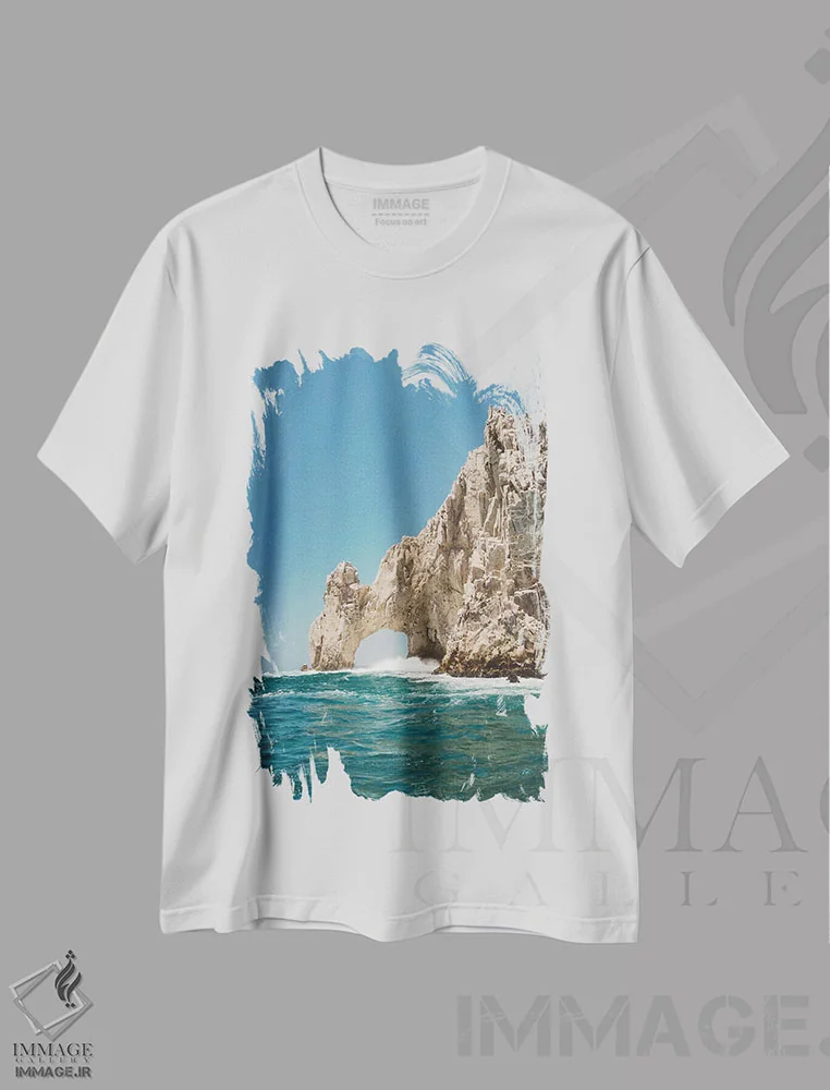 تیشرت سفید طرح دار طاق کبو سن لوکاس سه، مدیوم اثر بثانی یانگ | immage.ir