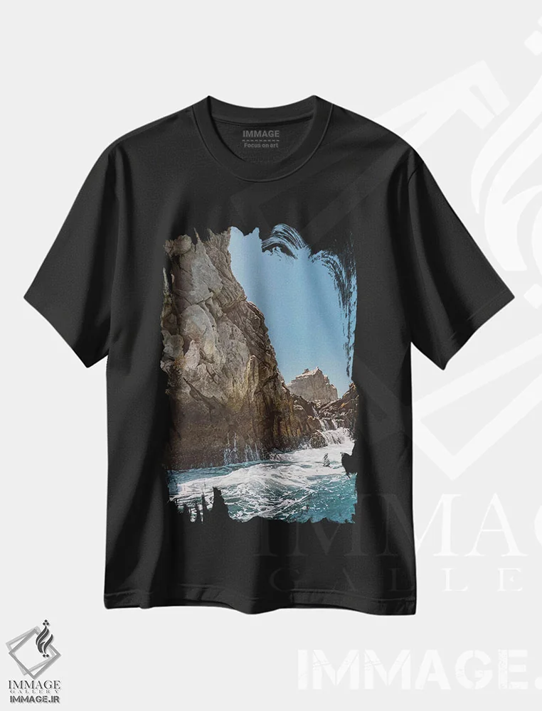 تیشرت مشکی طرح دار کبو سن لوکاس نُه، مدیوم اثر بثانی یانگ | فروشگاه ایماژ