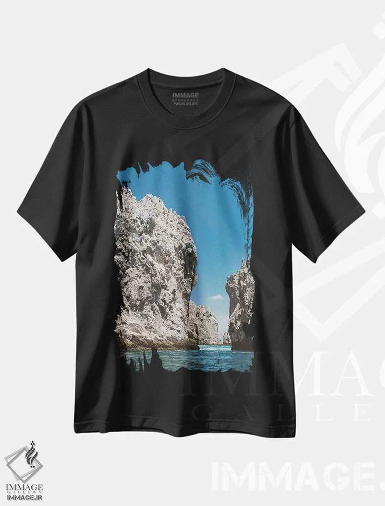 تیشرت مشکی طرح دار کبو سن لوکاس پانزده، مدیوم اثر بثانی یانگ | فروشگاه ایماژ