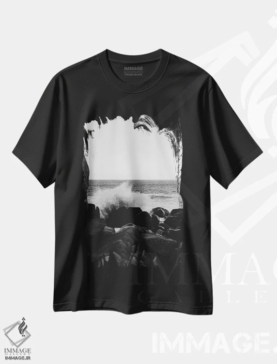 تیشرت مشکی طرح دار مکزیک تک رنگ، عکاسی سیاه و سفید اثر بثانی یانگ | immage.ir