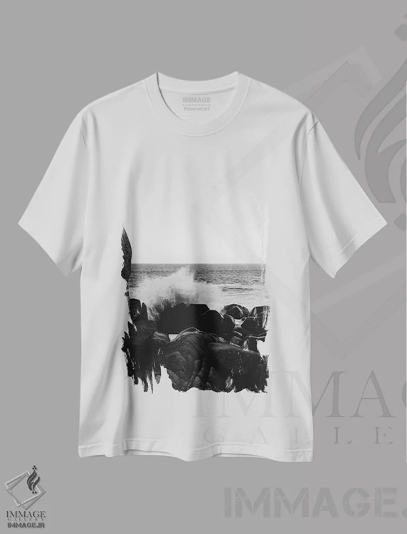 تیشرت سفید طرح دار مکزیک تک رنگ، عکاسی سیاه و سفید اثر بثانی یانگ | فروشگاه ایماژ