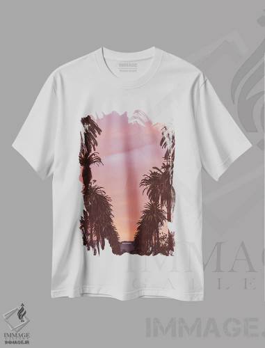 تیشرت سفید طرح دار هالیوود، مدیوم اثر بثانی یانگ | فروشگاه ایماژ