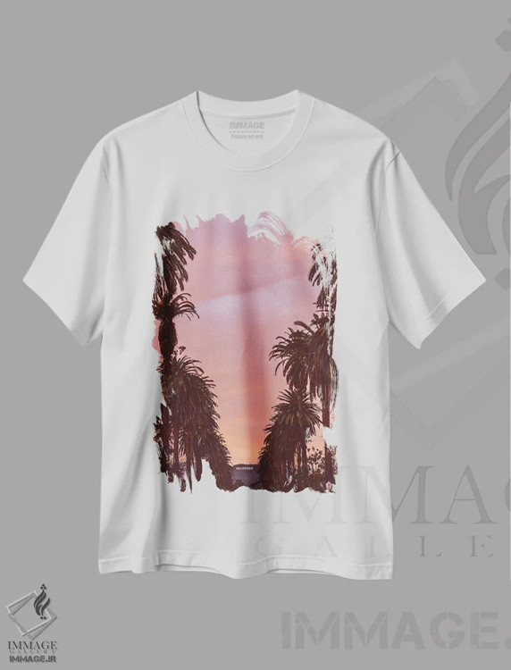 تیشرت سفید طرح دار هالیوود، مدیوم اثر بثانی یانگ | فروشگاه ایماژ