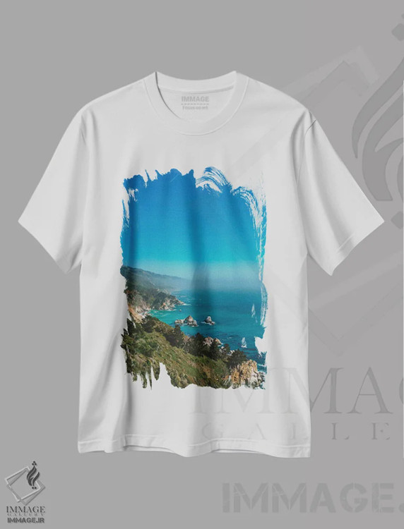 تیشرت سفید طرح دار بیگ سور دو، مدیوم اثر بثانی یانگ | immage.ir