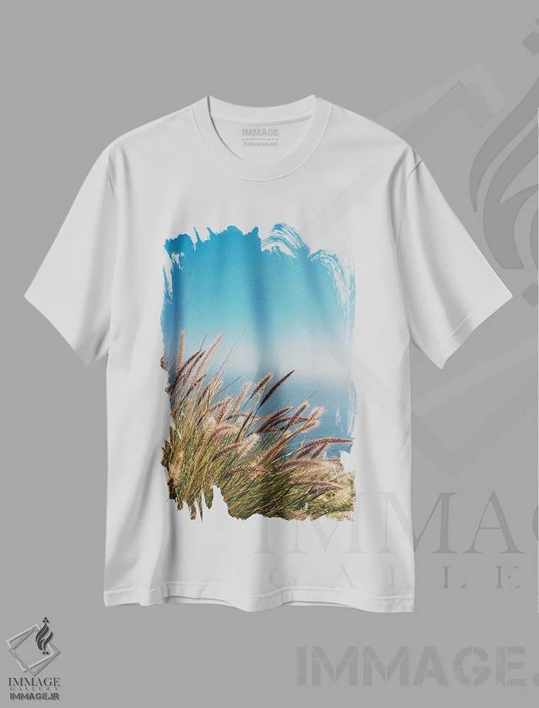 تیشرت سفید طرح دار بیگ سور وحشی دو، مدیوم اثر بثانی یانگ | immage.ir