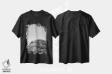 تیشرت مشکی طرح دار پارک ملی جاشوا تری پانزده، عکاسی سیاه و سفید اثر بثانی یانگ | فروشگاه ایماژ