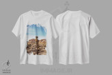 تیشرت سفید طرح دار پارک ملی جاشوا تری هفده، مدیوم اثر بثانی یانگ | فروشگاه ایماژ