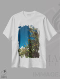 تیشرت سفید طرح دار درخت پرتقال کالیفرنیا، مدیوم اثر بثانی یانگ | فروشگاه ایماژ