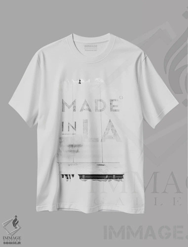 تیشرت سفید طرح دار ساخت لس آنجلس، عکاسی سیاه و سفید اثر بثانی یانگ | فروشگاه ایماژ