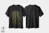 تیشرت مشکی طرح دار جنگل سرخ چوب پنجم، مدیوم اثر بثانی یانگ | immage.ir