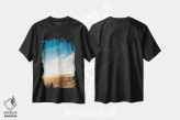 تیشرت مشکی طرح دار طلوع بیابان نوادا، مدیوم اثر بثانی یانگ | immage.ir