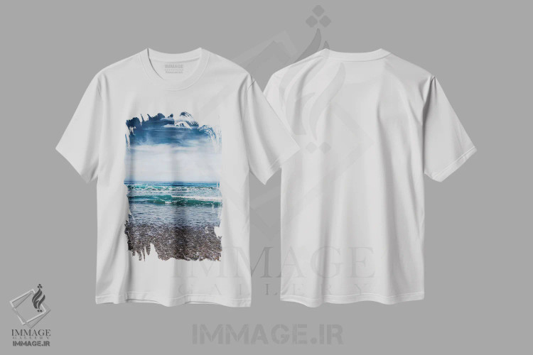 تیشرت سفید طرح دار سن دیگو - کاج های توری سوم، مدیوم اثر بثانی یانگ | immage.ir