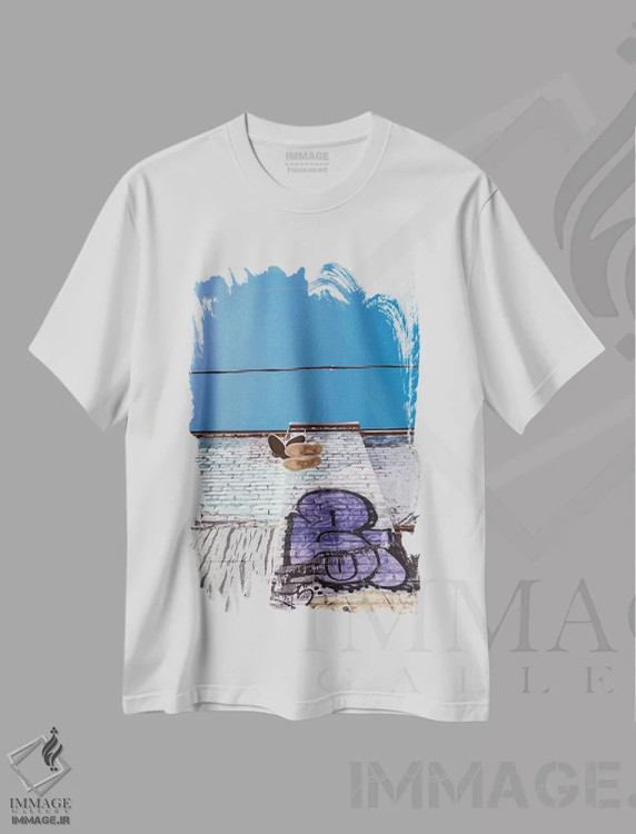 تیشرت سفید طرح دار سان فرانسیسکو دهم، مدیوم اثر بثانی یانگ | immage.ir
