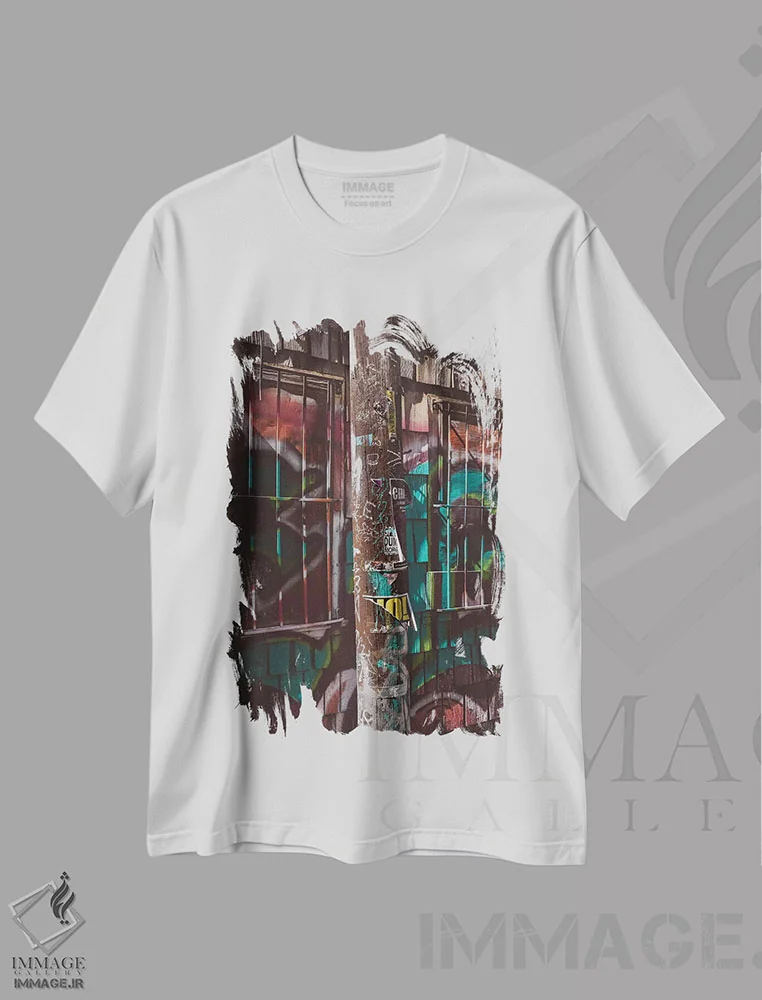 تیشرت سفید طرح دار سان فرانسیسکو چهاردهم، مدیوم اثر بثانی یانگ | فروشگاه ایماژ
