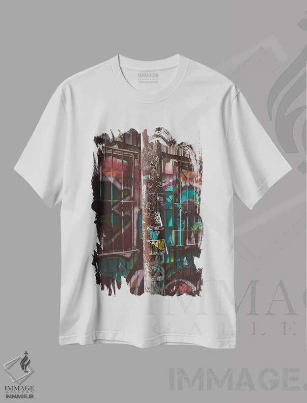 تیشرت سفید طرح دار سان فرانسیسکو چهاردهم، مدیوم اثر بثانی یانگ | فروشگاه ایماژ