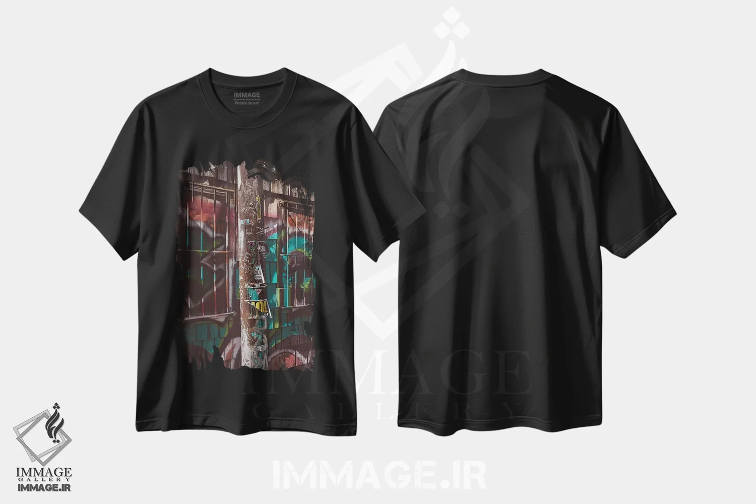 تیشرت مشکی طرح دار سان فرانسیسکو چهاردهم، مدیوم اثر بثانی یانگ | immage.ir