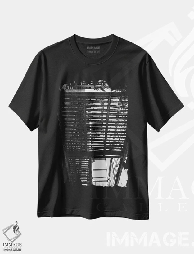 تیشرت مشکی طرح دار سان فرانسیسکو پانزدهم، عکاسی سیاه و سفید اثر بثانی یانگ | فروشگاه ایماژ