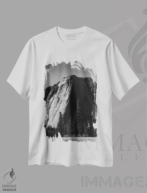 تیشرت سفید طرح دار ال کاپیتان سوم، عکاسی سیاه و سفید اثر بثانی یانگ | immage.ir