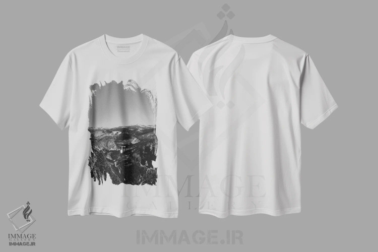 تیشرت سفید طرح دار آثار بثانی یانگ - immage.ir