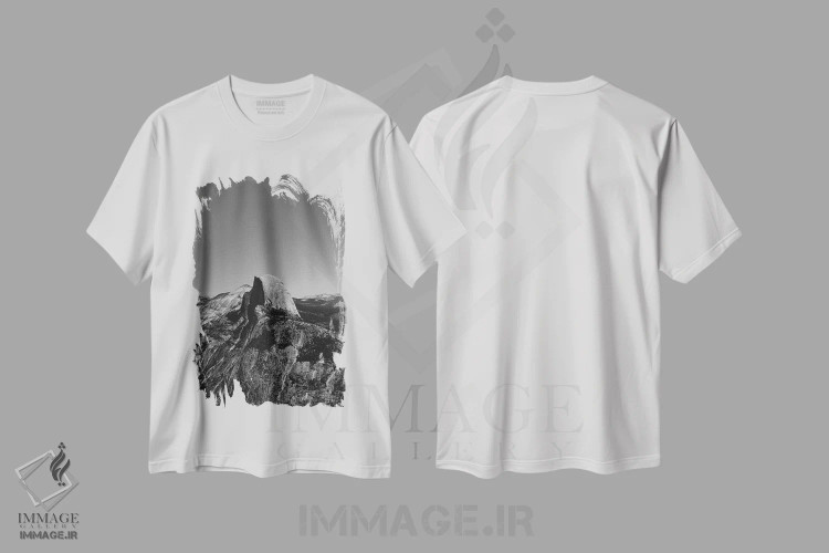 تیشرت سفید طرح دار آثار بثانی یانگ - فروشگاه ایماژ