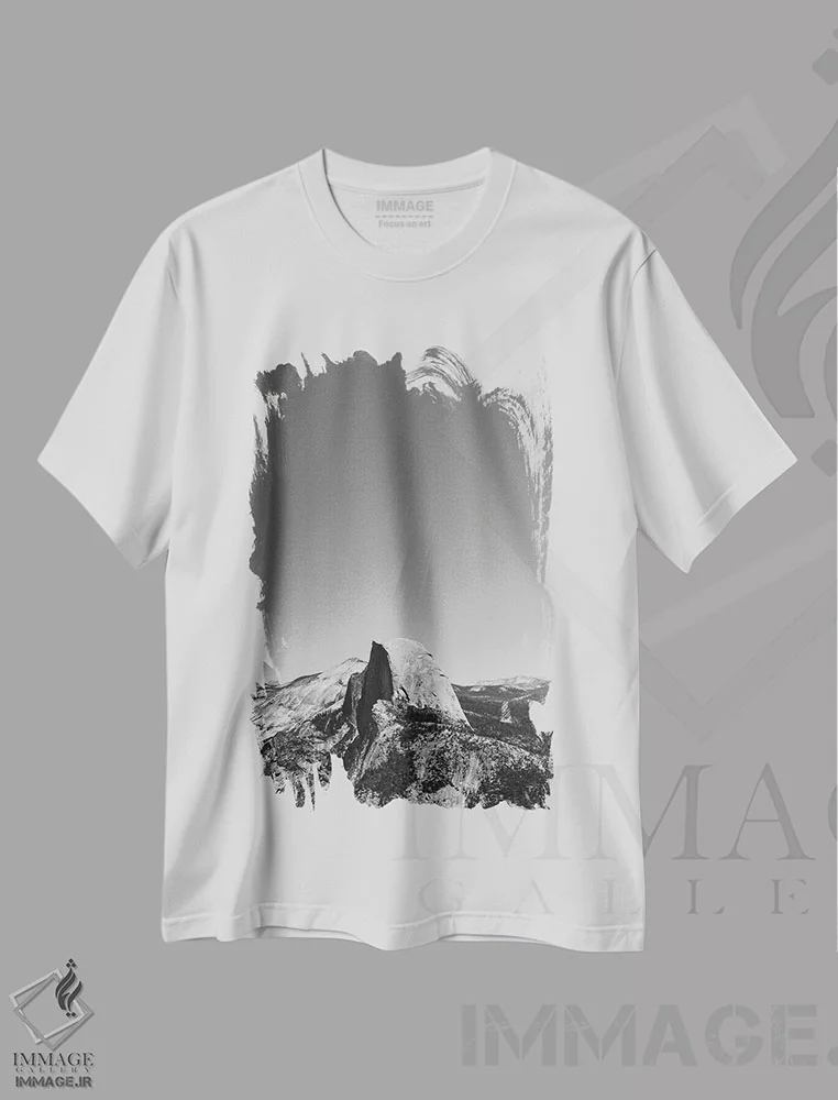 تیشرت سفید طرح دار آثار بثانی یانگ - فروشگاه ایماژ