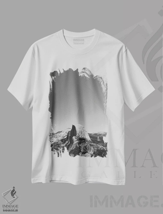 تیشرت سفید طرح دار آثار بثانی یانگ - فروشگاه ایماژ