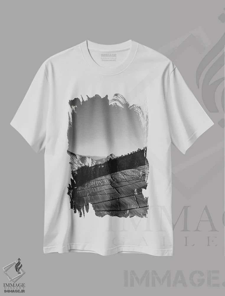 تیشرت سفید طرح دار آثار بثانی یانگ - immage.ir