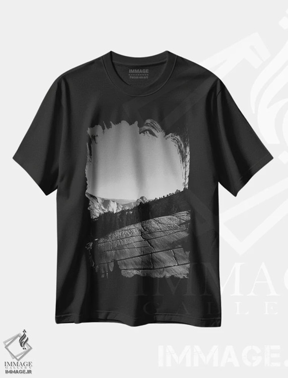 تیشرت مشکی طرح دار آثار بثانی یانگ - فروشگاه ایماژ