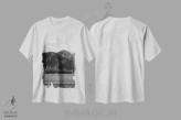 تیشرت سفید طرح دار جاده های یوسیمیتی سیاه و سفید دوم، عکاسی سیاه و سفید اثر بثانی یانگ | immage.ir