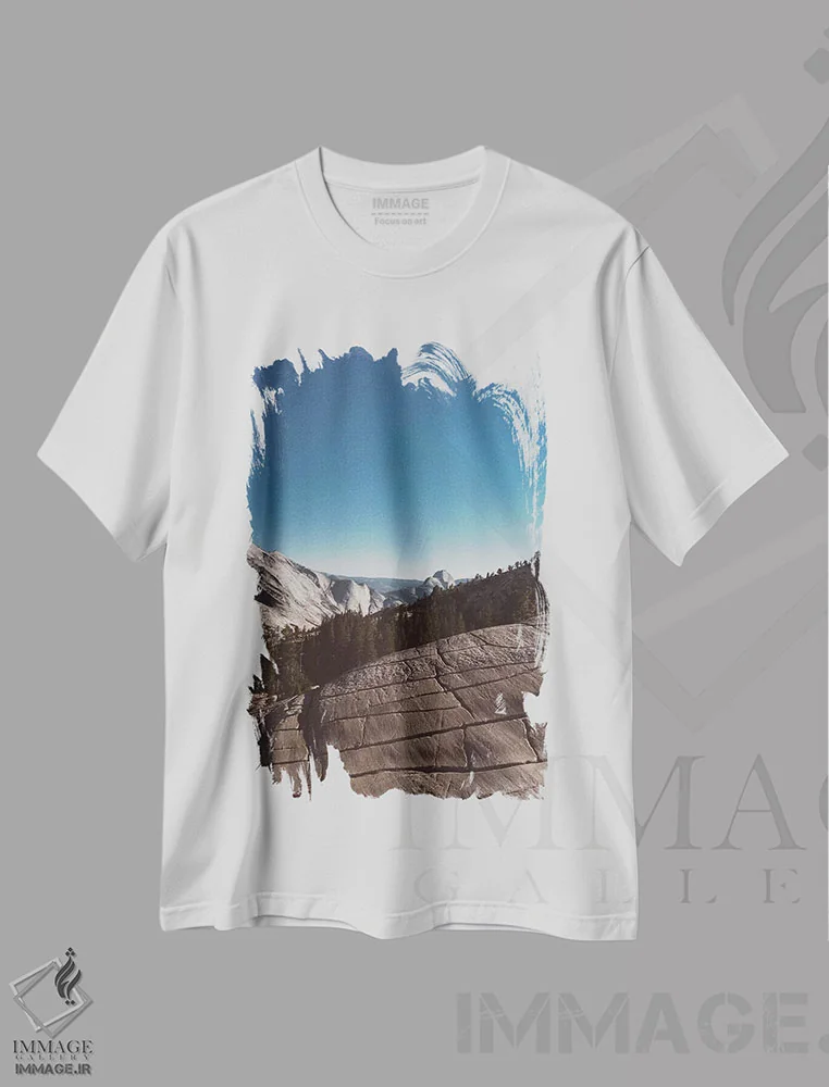 تیشرت سفید طرح دار آثار بثانی یانگ - فروشگاه ایماژ