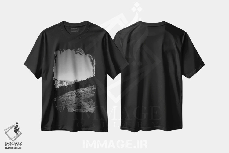 تیشرت مشکی طرح دار آثار بثانی یانگ - فروشگاه ایماژ