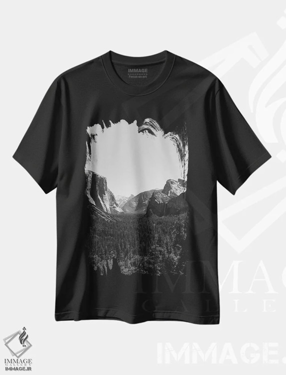 تیشرت مشکی طرح دار آثار بثانی یانگ - فروشگاه ایماژ