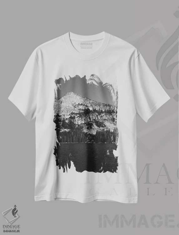 تیشرت سفید طرح دار آثار بثانی یانگ - فروشگاه ایماژ