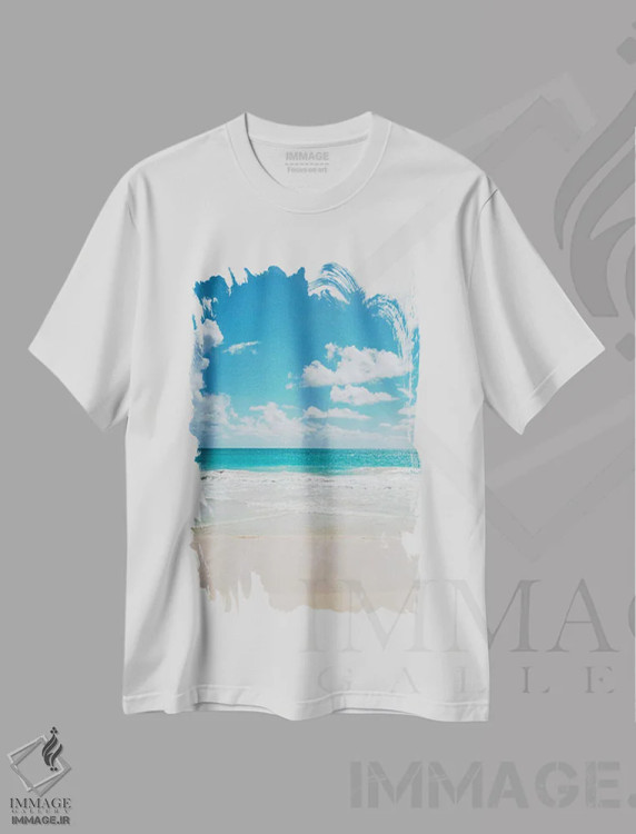 تیشرت سفید طرح دار اوآهو هاوایی دوم، مدیوم اثر بثانی یانگ | immage.ir