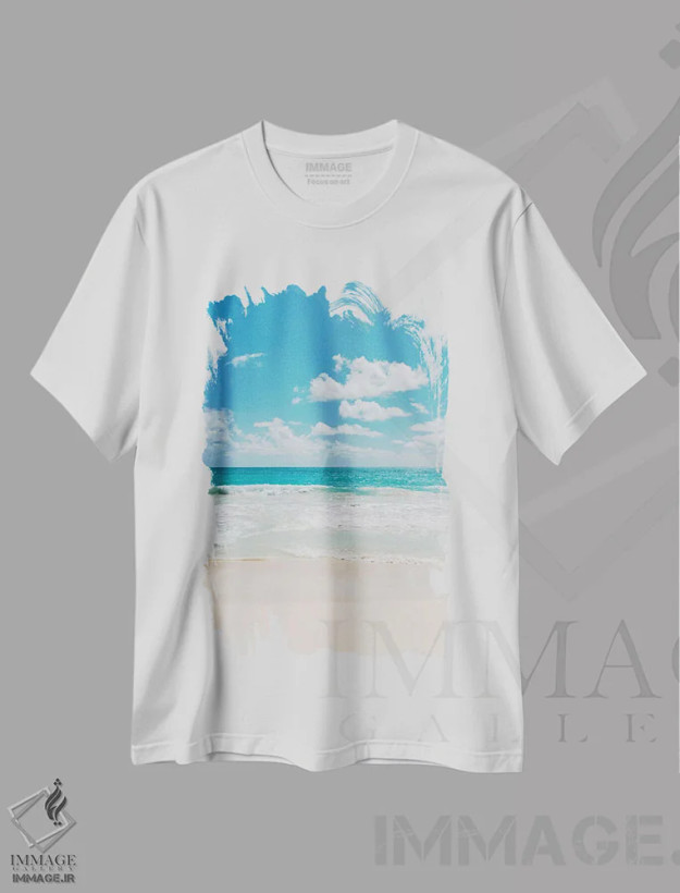 تیشرت سفید طرح دار اوآهو هاوایی سوم، مدیوم اثر بثانی یانگ | فروشگاه ایماژ