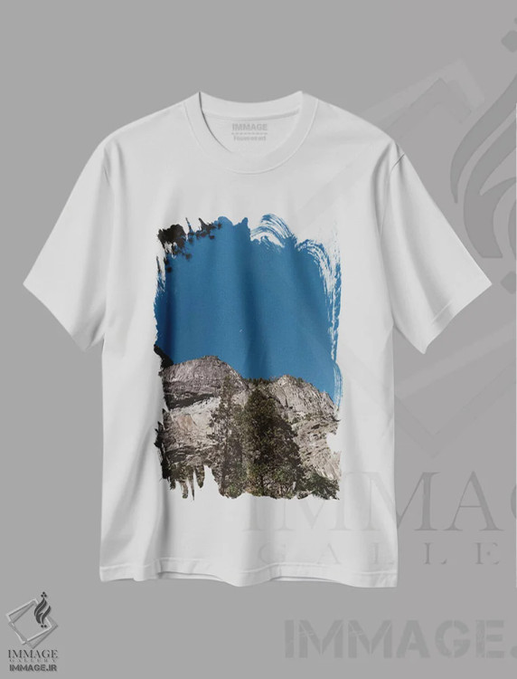 تیشرت سفید طرح دار ماه یوسیمیتی دوم، مدیوم اثر بثانی یانگ | immage.ir