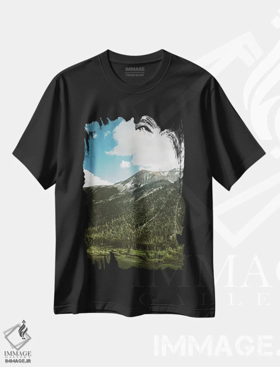 تیشرت مشکی طرح دار پارک ملی یوسیمیتی پنجم، مدیوم اثر بثانی یانگ | immage.ir