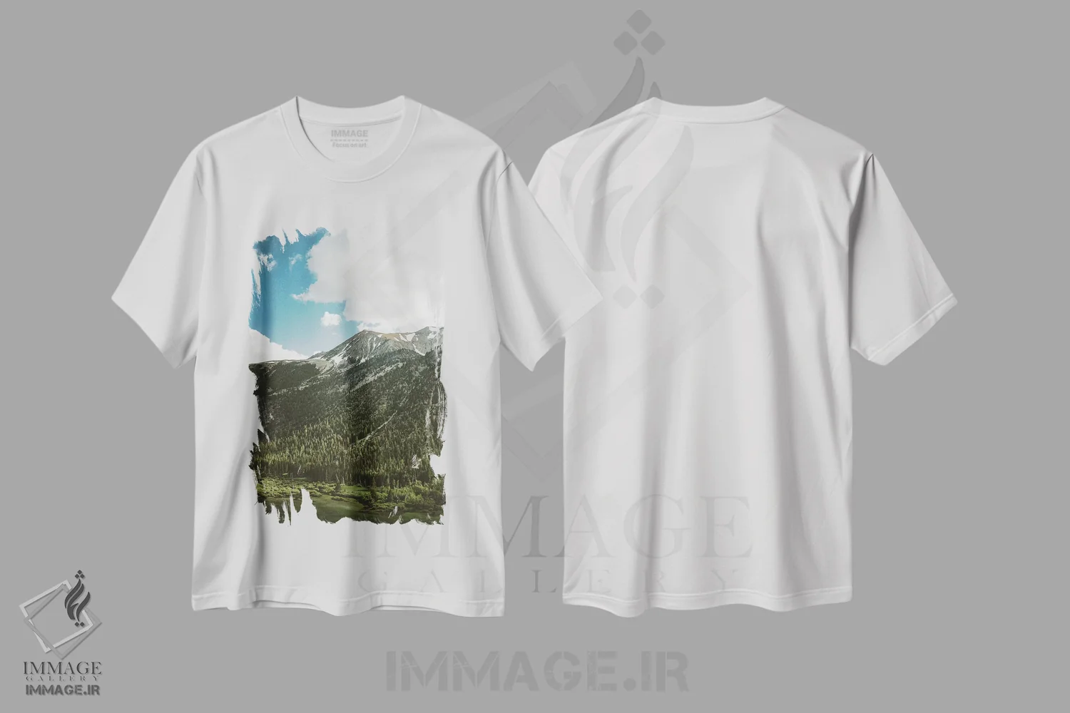 تیشرت سفید طرح دار پارک ملی یوسیمیتی پنجم، مدیوم اثر بثانی یانگ | فروشگاه ایماژ
