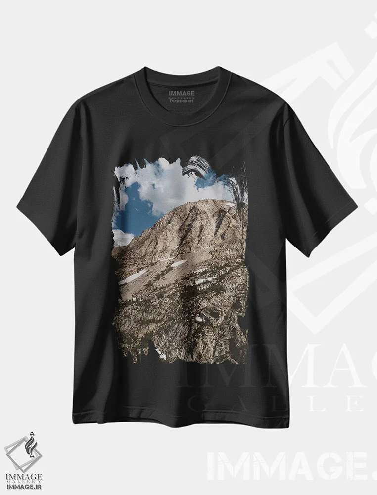 تیشرت مشکی طرح دار پارک ملی یوسیمیتی دهم، مدیوم اثر بثانی یانگ | فروشگاه ایماژ