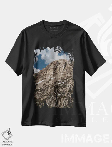 تیشرت مشکی طرح دار پارک ملی یوسیمیتی دهم، مدیوم اثر بثانی یانگ | فروشگاه ایماژ