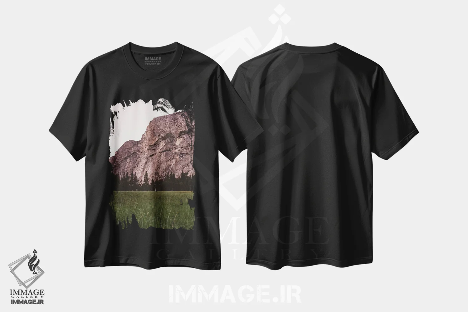 تیشرت مشکی طرح دار دره یوسیمیتی، مدیوم اثر بثانی یانگ | immage.ir