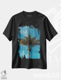 تیشرت مشکی طرح دار درخت نخل، مدیوم اثر بثانی یانگ | فروشگاه ایماژ