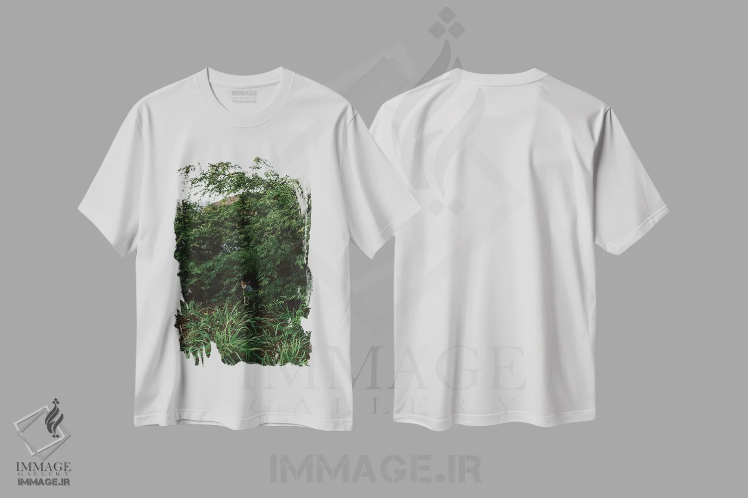 تیشرت سفید طرح دار گربه هاوایی، مدیوم اثر بثانی یانگ | فروشگاه ایماژ