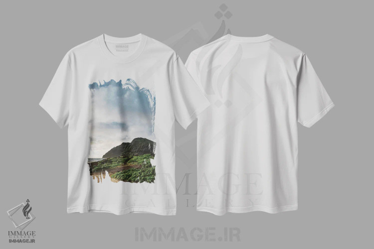 تیشرت سفید طرح دار فانوس دریایی پوینت ماکاپوو، مدیوم اثر بثانی یانگ | فروشگاه ایماژ