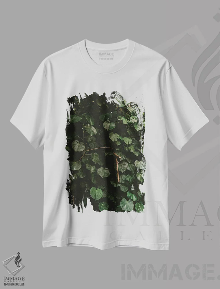 تیشرت سفید طرح دار هاوایی گرمسیری ۳، مدیوم اثر بثانی یانگ | immage.ir