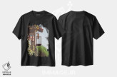 تیشرت مشکی طرح دار هتل آستین، مدیوم اثر بثانی یانگ | فروشگاه ایماژ
