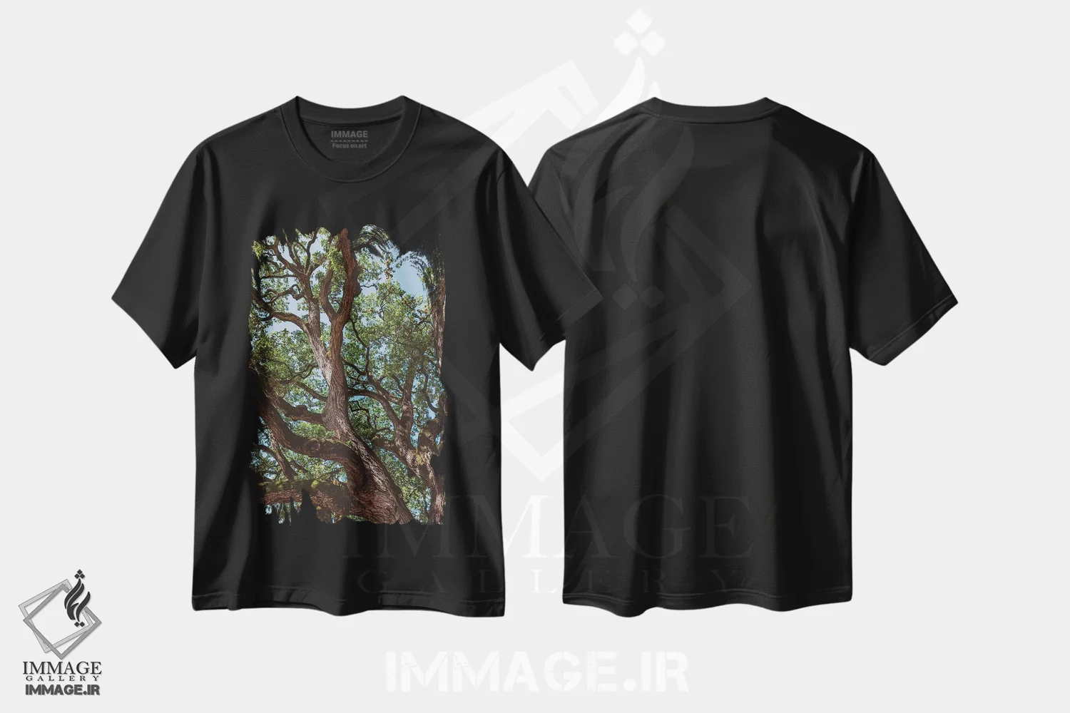 تیشرت مشکی طرح دار پنبه زار تگزاس، مدیوم اثر بثانی یانگ | فروشگاه ایماژ