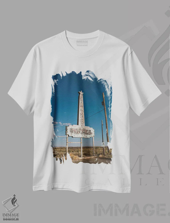 تیشرت سفید طرح دار غبار ستاره ای مارفا، مدیوم اثر بثانی یانگ | فروشگاه ایماژ