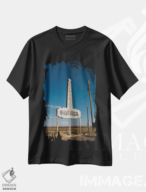 تیشرت مشکی طرح دار غبار ستاره ای مارفا، مدیوم اثر بثانی یانگ | immage.ir