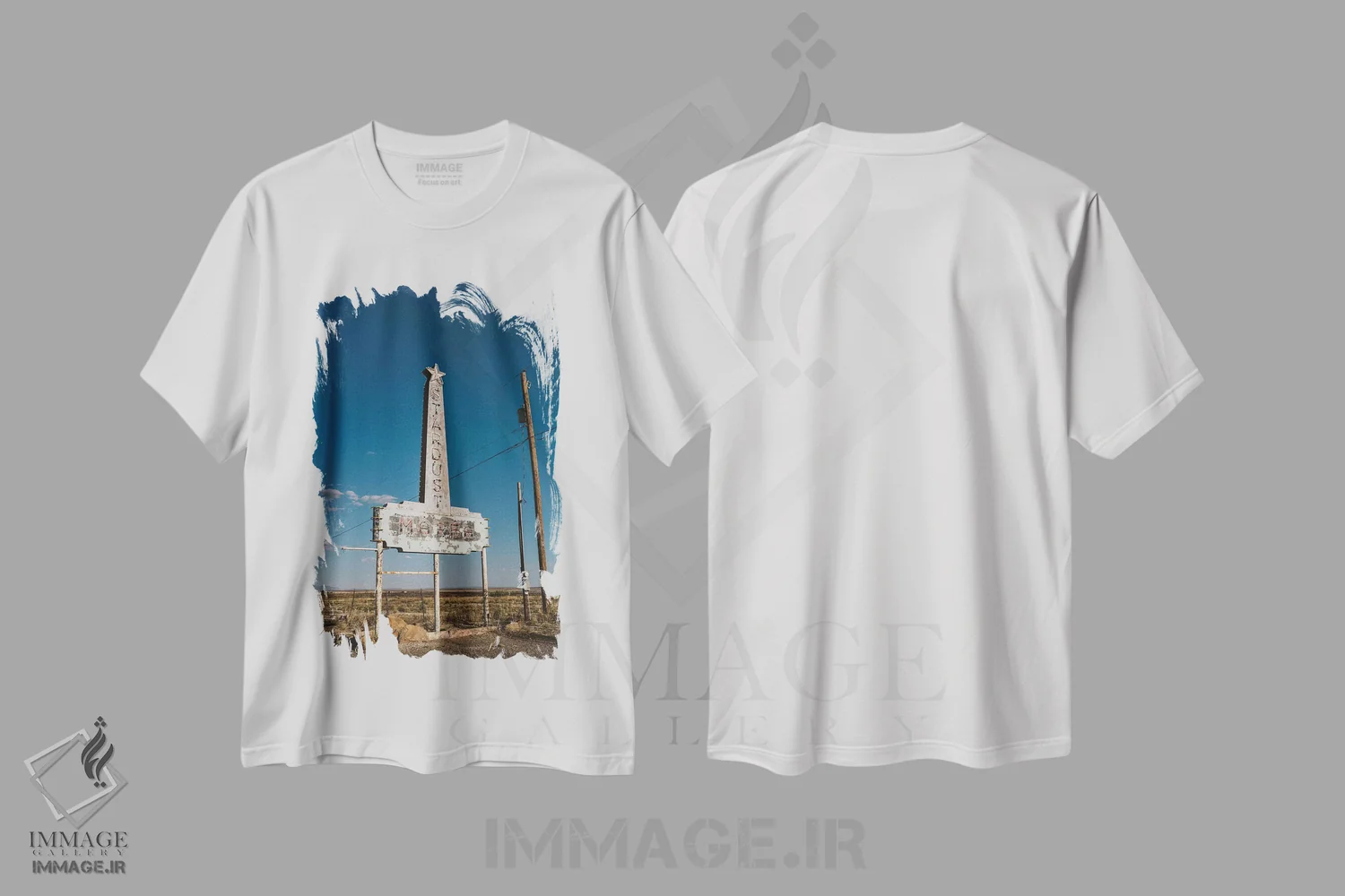 تیشرت سفید طرح دار غبار ستاره ای مارفا، مدیوم اثر بثانی یانگ | فروشگاه ایماژ